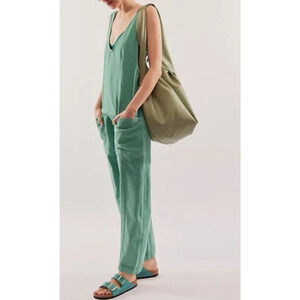 NEW FREE PEOPLE WE THE FREE TURQUOISE HIGH ROLLER ONE PIECE JUMPSUIT SZ XS